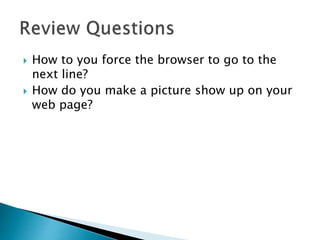 HTML Lesson 2 | PPTX