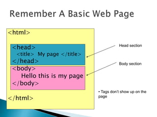 HTML Lesson 2 | PPTX
