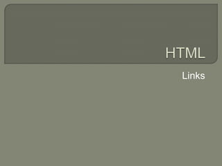 HTML Links 