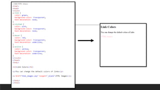 Html links | PPTX