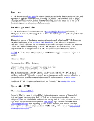 INTRODUCTION TO HTML | PDF