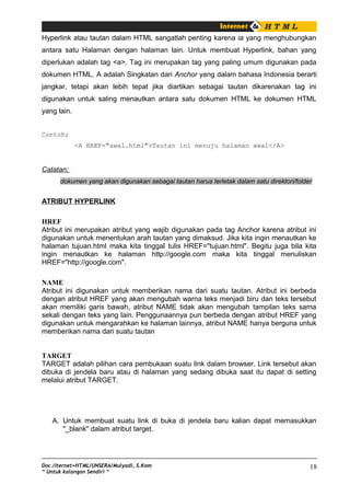 Modul Dasar HTML | DOC
