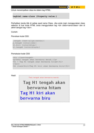 Html Ke Program Long Modul HTML Lanjut | DOC