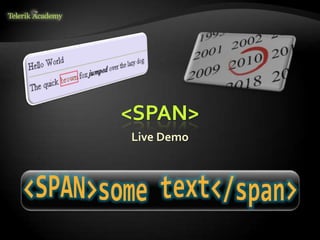 <SPAN>
Live Demo
 