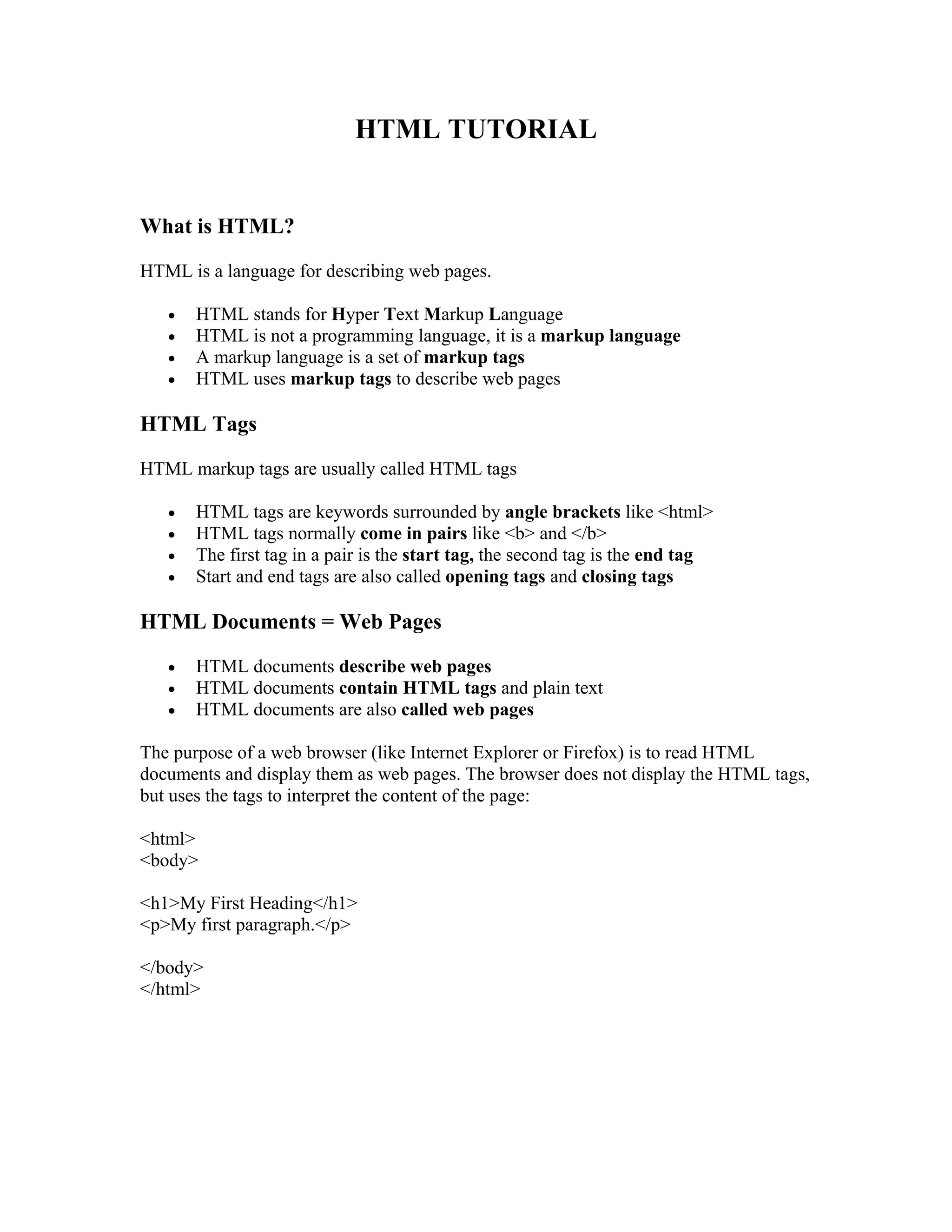 Html notes | PDF | Web Design and HTML | Internet