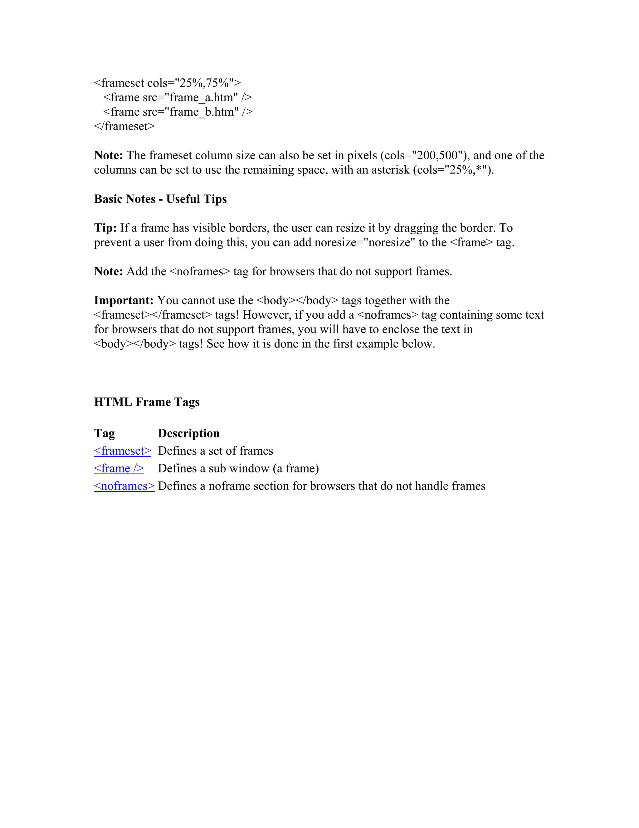 Html notes | PDF
