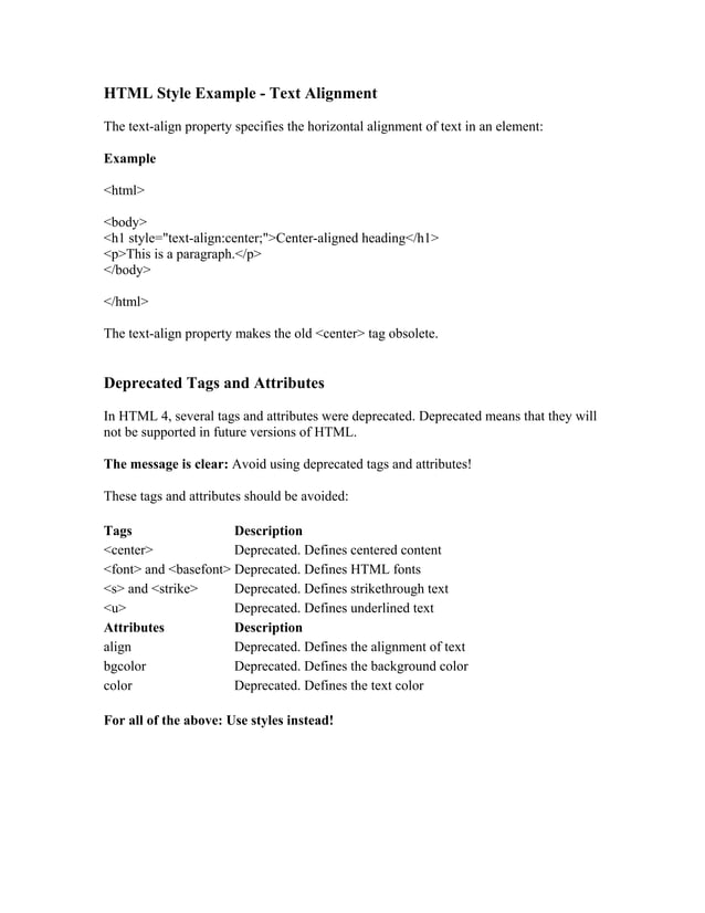Html notes | PDF | Web Design and HTML | Internet