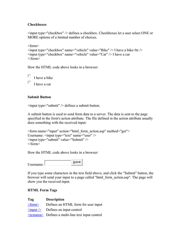 Html notes | PDF