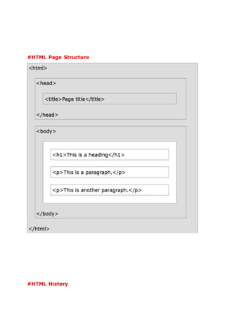 HTML Notes And Some Attributes | PDF