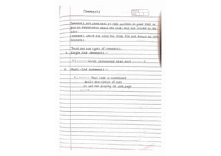 HTML notes! (Handwritten notes for the html )