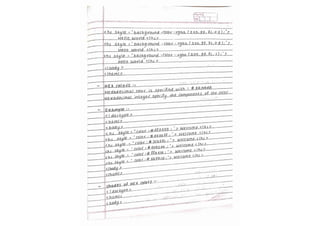 HTML notes! (Handwritten notes for the html )