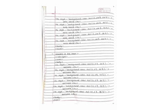 HTML notes! (Handwritten notes for the html )
