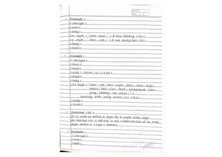 HTML notes! (Handwritten notes for the html )