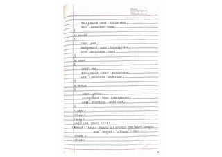 HTML notes! (Handwritten notes for the html )