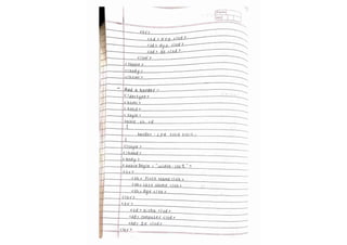 HTML notes! (Handwritten notes for the html )