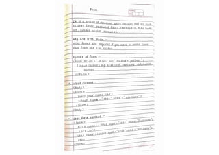HTML notes! (Handwritten notes for the html )