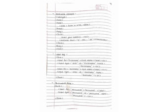 HTML notes! (Handwritten notes for the html )