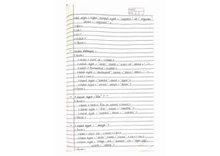 HTML notes! (Handwritten notes for the html )