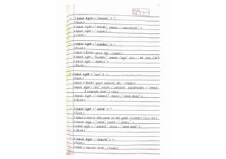 HTML notes! (Handwritten notes for the html )
