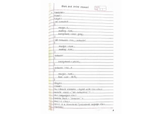 HTML notes! (Handwritten notes for the html )
