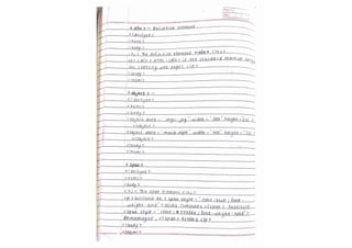 HTML notes! (Handwritten notes for the html )