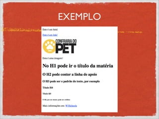 EXEMPLO
 