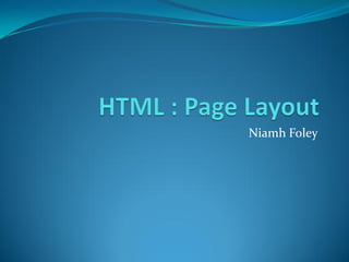 HTML page layout II | PDF | Web Design and HTML | Internet