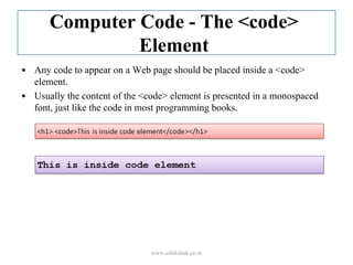 Html phrase tags | PDF