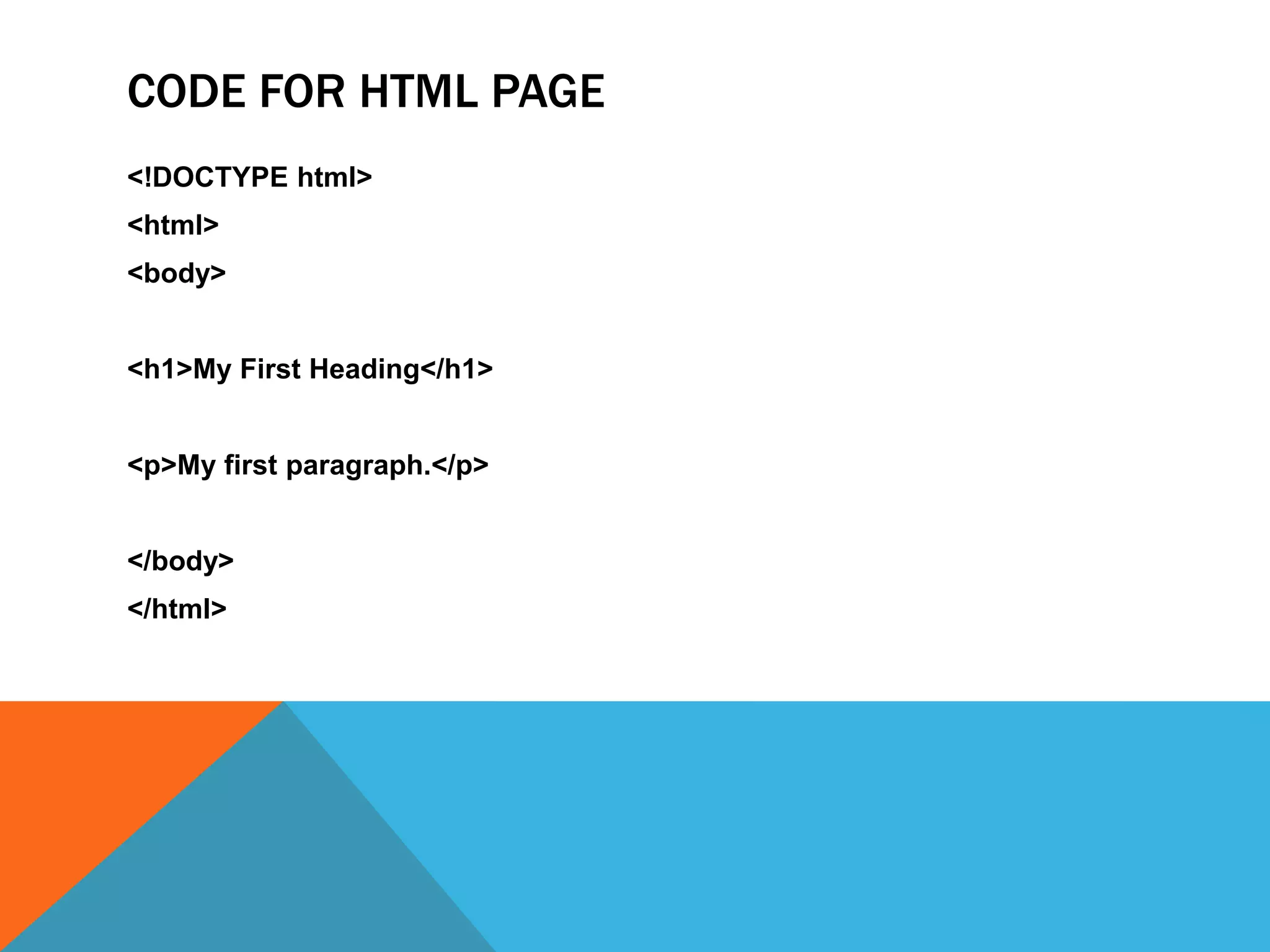 HTML Tutorial | PPTX | Web Design and HTML | Internet