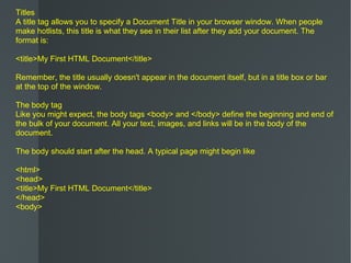 Title And Html File Html ppt | PPT