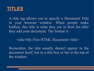 Title And Html File Html Ppt | PPT