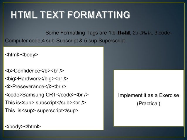 How to write in superscript in html