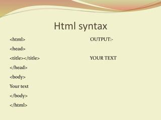 Html ppt | PPT
