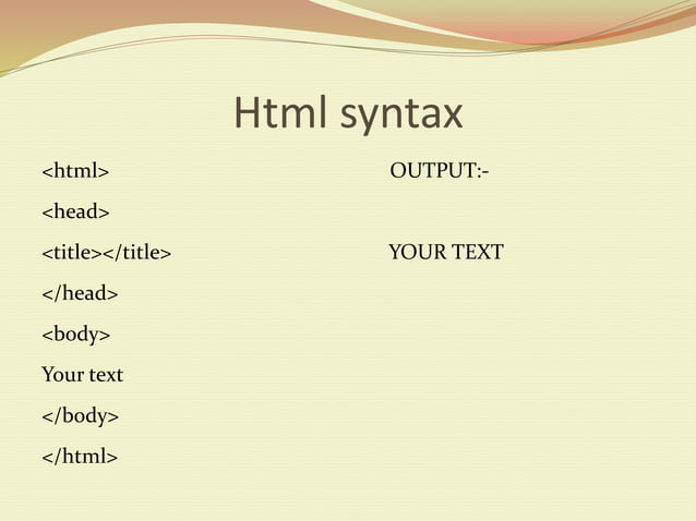 Html ppt | PPT