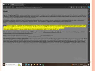 HTML - HYPERTEXT MARKUP LANGUAGE AND ITS DIFFERENT ELEMENTS | PPTX