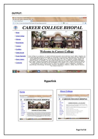 HTML practicals | PDF