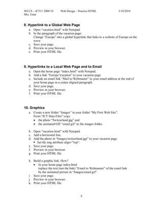 Html Practice | PDF | Web Design and HTML | Internet