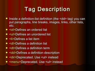 Html presentation | PPT