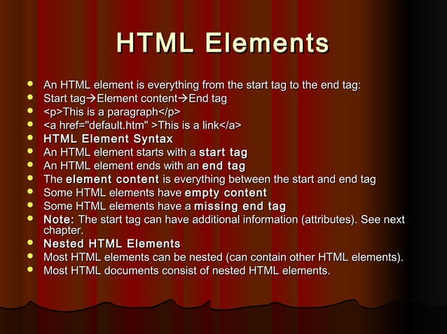 Html presentation | PPT