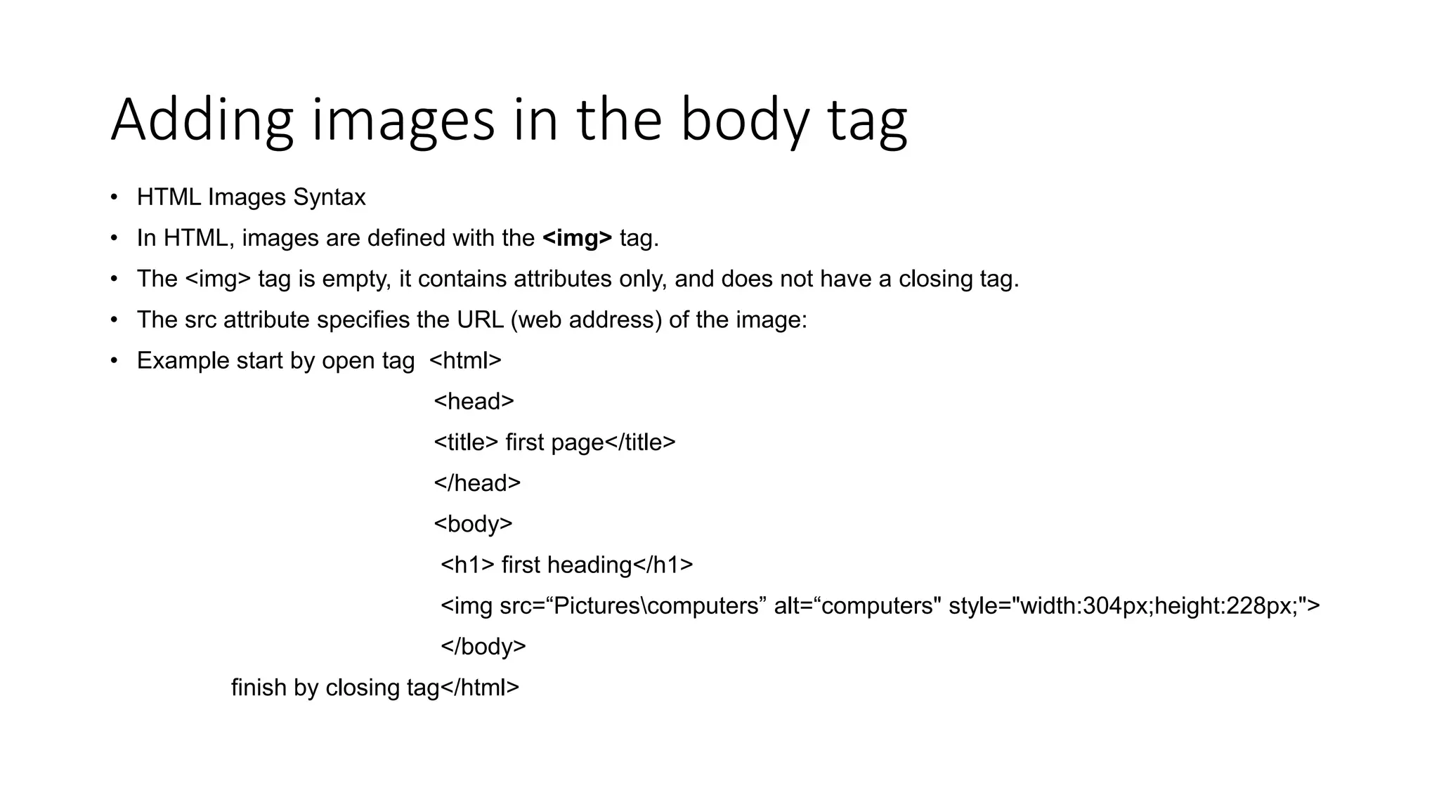HTML presentation | PPT