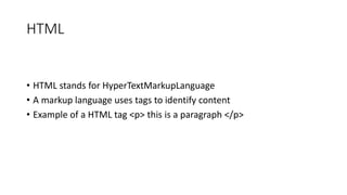 HTML presentation | PPT