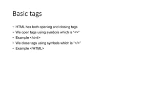 HTML presentation | PPT