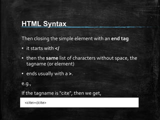 Html presentation | PPT