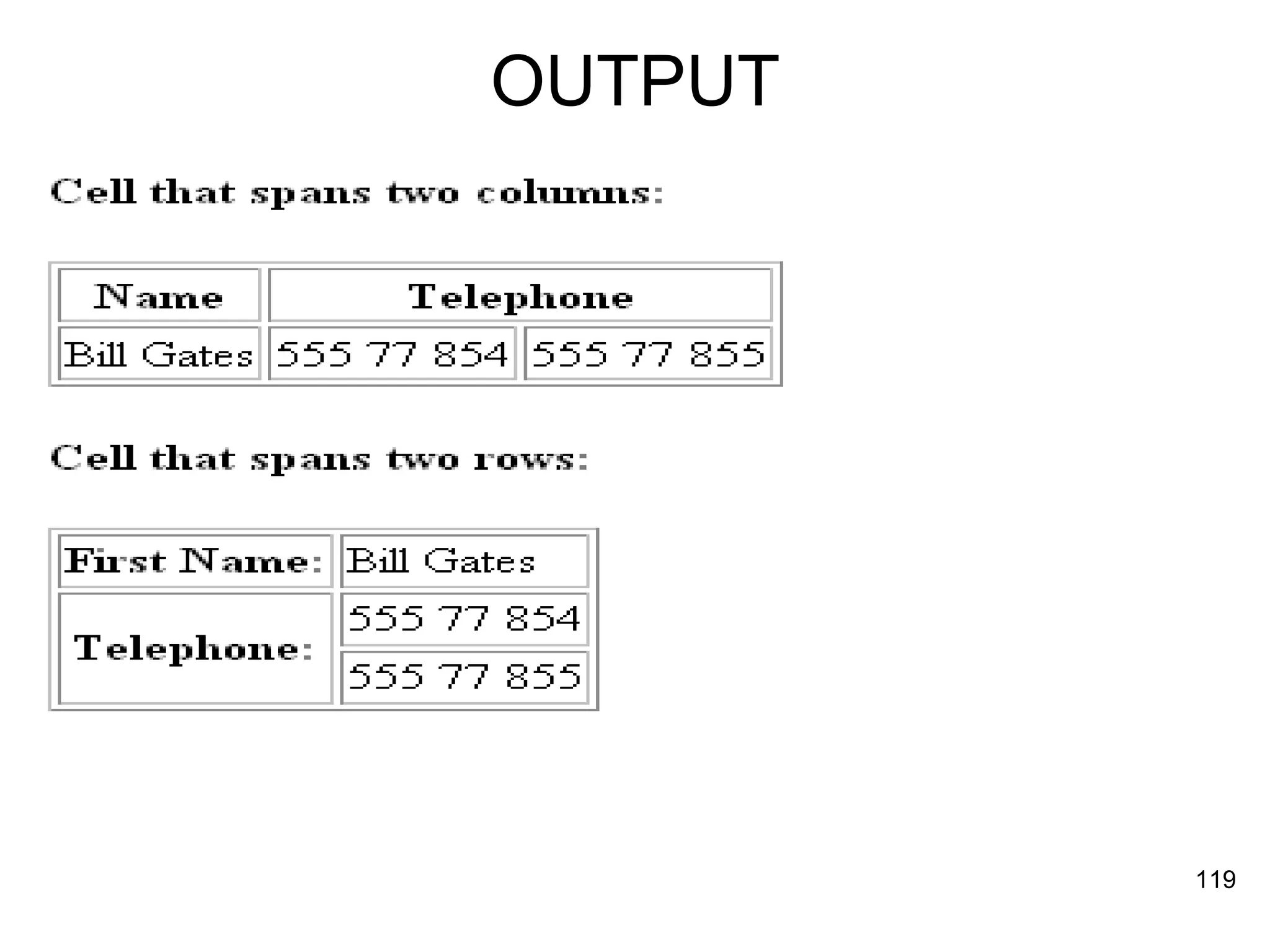 OUTPUT 