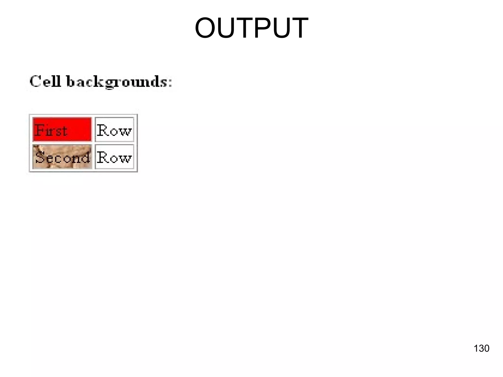 OUTPUT 