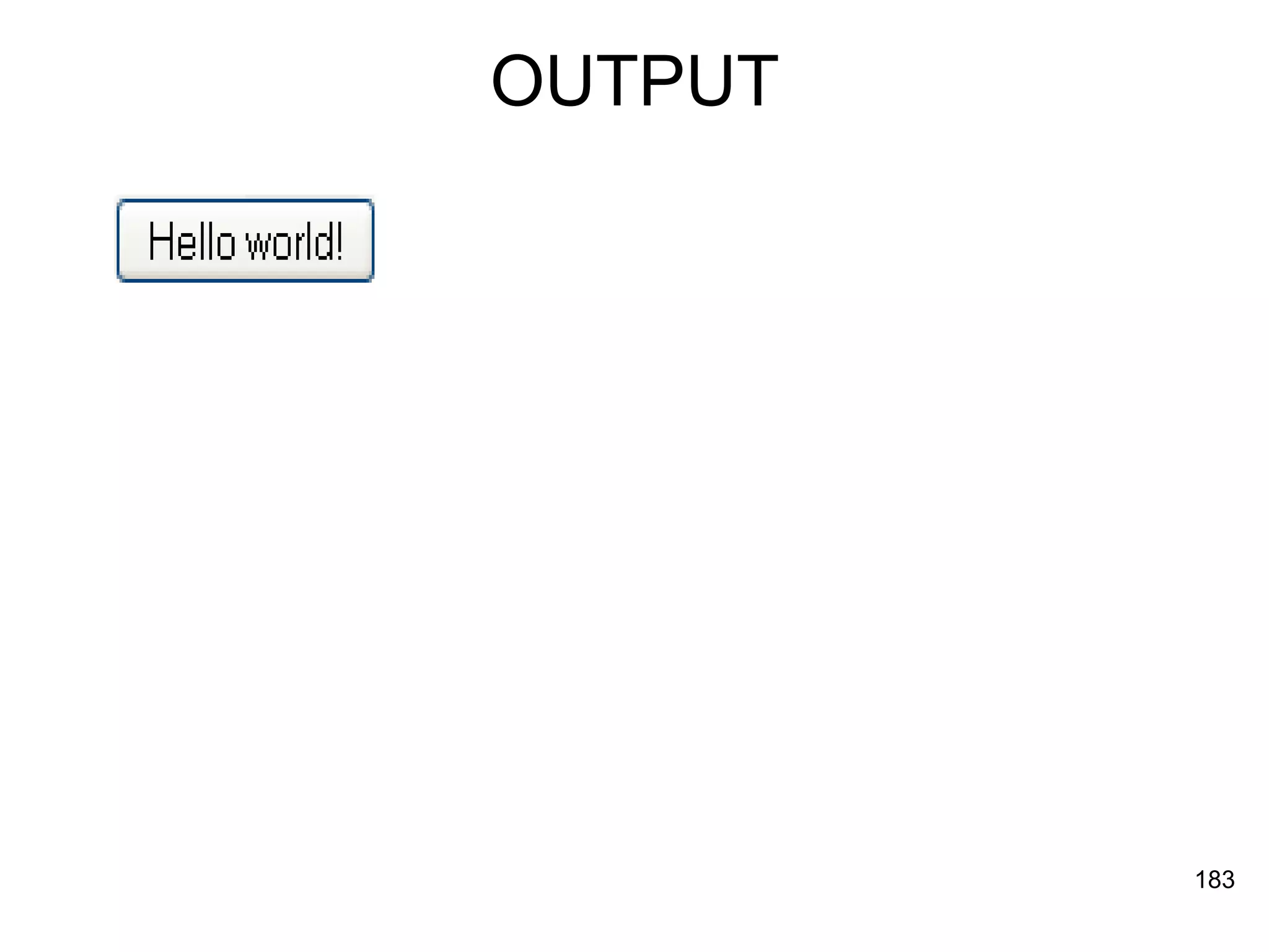 OUTPUT 