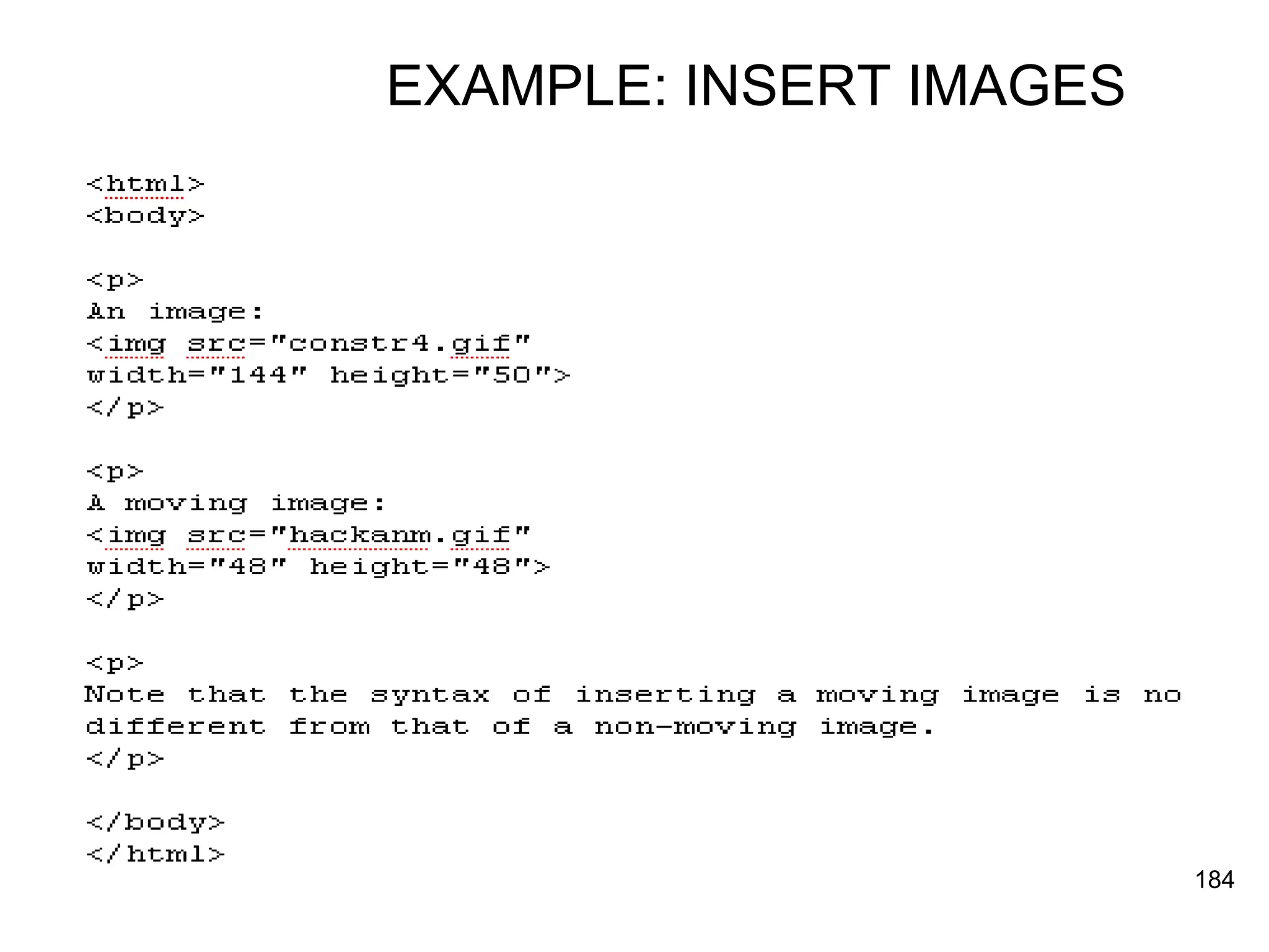 EXAMPLE: INSERT IMAGES 