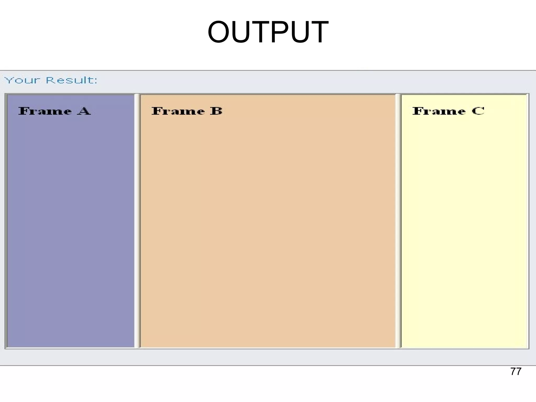 OUTPUT 