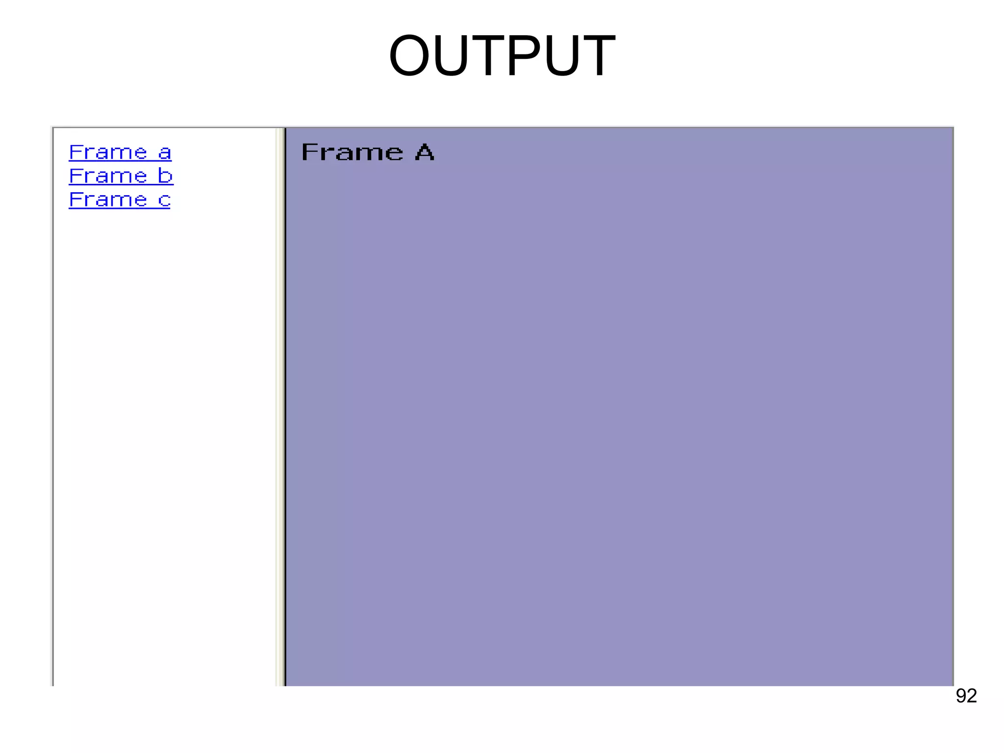 OUTPUT 