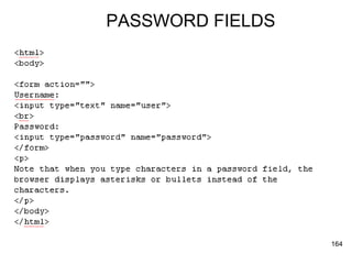 PASSWORD FIELDS 
